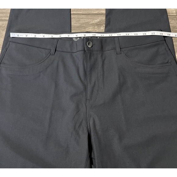 Vuori Men's Meta Pants Athletic Slim Fit Mid Rise Charcoal Gray (36x33) - Picture 7 of 12